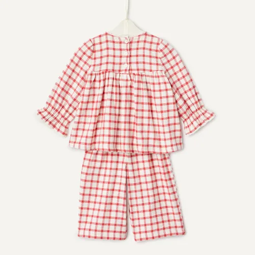 Miniatura 5 de Tienda Essentials x Sofia Grainge - Conjunto de franela de manga larga para bebés y niñas