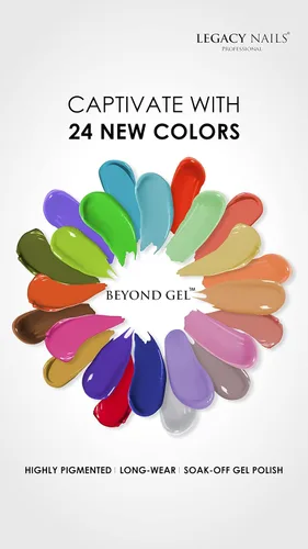 Miniatura 5 de LEGACY NAILS Professional Beyond Gel Soak-Off Esmalte de uñas – Cobertura completa, altamente pigmentado (BEYOND GEL – ALBA 1/2 oz)