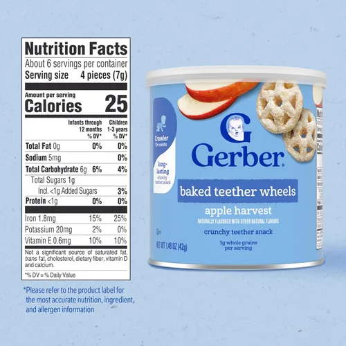 Miniatura 2 de Gerber Ruedas mordedoras, cosecha de manzana, 1.48 onzas (paquete de 6)