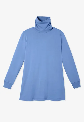 Miniatura 4 de Camisa algodón, cuello de tortuga, talla grande, Perfecta, para mujer.