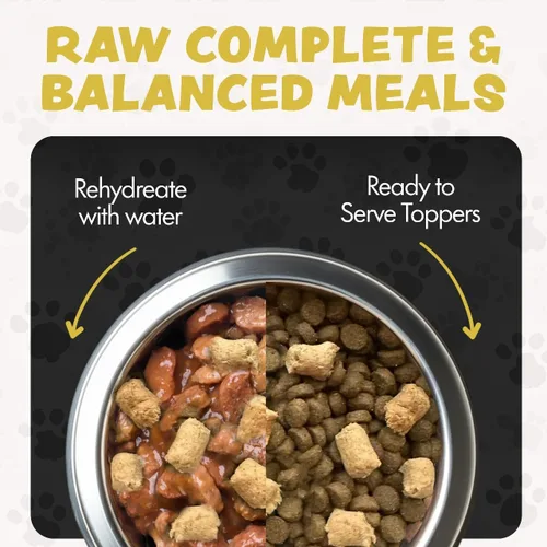 Miniatura 6 de Alimento liofilizado para perros de razas pequeñas y grandes, 6 onzas de carne de res para perros quisquillosos, fabricado en Estados Unidos, sin