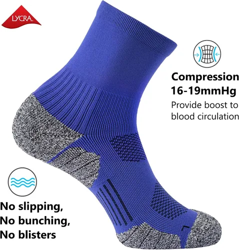 Miniatura 8 de CWVLC Calcetines deportivos de compresión acolchados para hombres y mujeres