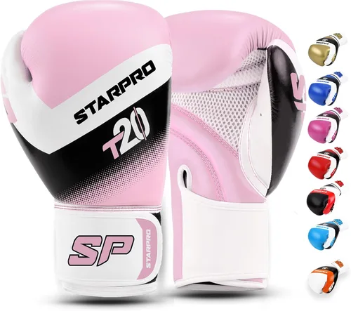 Miniatura 9 de Starpro Guantes de boxeo con soporte y protección inigualables para la muñeca, entrenamiento, muay thai, hombres y mujeres, varios colores y tamaños