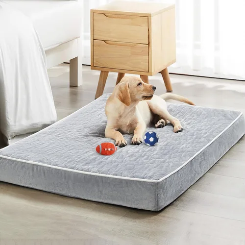 Miniatura 7 de WNPETHOME Cama Ortopédica para Perros para Jaula, Cama Impermeable Extra Grande para Perros con Funda Lavable Extraíble, Camas para Jaula de Perros