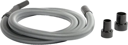 Cen-Tec Systems Manguera de extensión de vacío prémium de 10 pies con 2 adaptadores de tanque y extremo curvado de 1.25 pulgadas, 120 pulgadas de