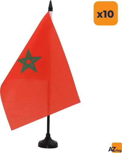 Miniatura 199 de AZ FLAG Sierra Leone Bandera de mesa 5'' x 8'' - Bandera de escritorio de Sierra Leona 21 x 14 cm - Bastón y base de plástico negro