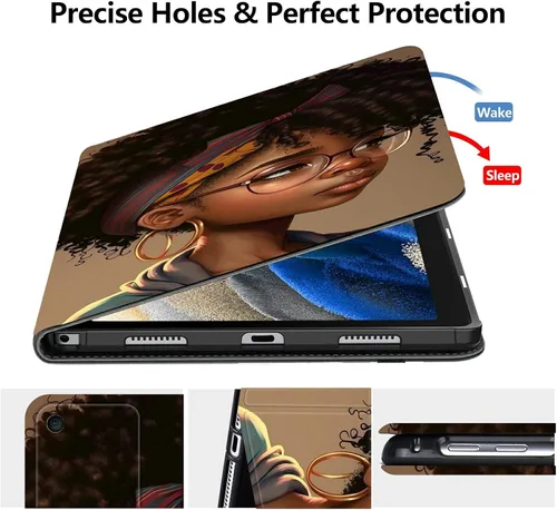 Miniatura 2 de Funda para tablet Amazon Kindle Fire HD 10 y 10 Plus de 10.1" (11ª generación, versión 2021), funda plegable con función de encendido y apagado