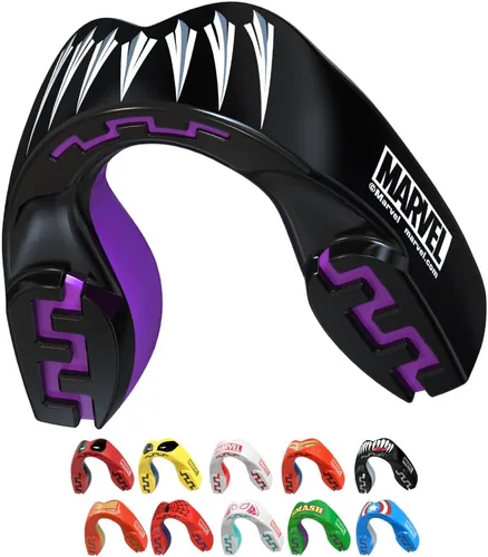 Miniatura 25 de Marvel Sport Mouth Guard, Dual Layer Mouthguard for Adults & Youth with Case (Beast, Junior (up to 11 Years))