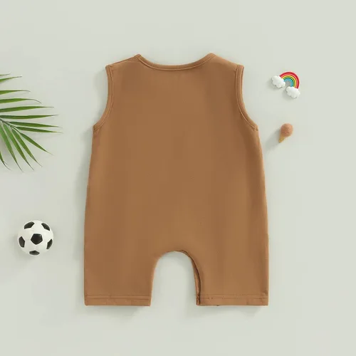 Miniatura 16 de Mameluco unisex de manga corta para bebé recién nacido, con botones, de una pieza, ropa de color sólido