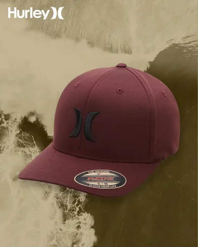 Miniatura 119 de Hurley Gorra de béisbol para hombre - Flexfit - Gorras de béisbol ajustadas para hombre (tamaños: S-XL)
