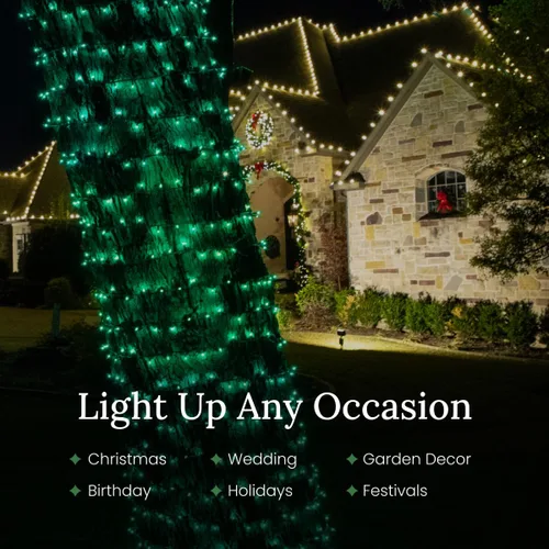 Miniatura 7 de Luces LED de Navidad Pro Christmas – Juego de 50 luces de tira cónicas de ángulo amplio – Juego de luces de fiesta de grado profesional
