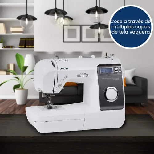 Miniatura 2 de Brother Máquina de coser ST150HDH, fuerte y resistente, 50 puntadas incorporadas, pantalla LCD, 9 prensatelas incluidos