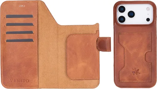 Miniatura 106 de Venito Florence - Funda de piel compatible con Samsung Galaxy S9, extra segura con bloqueo RFID, cartera desmontable para teléfono (gris decolorado)