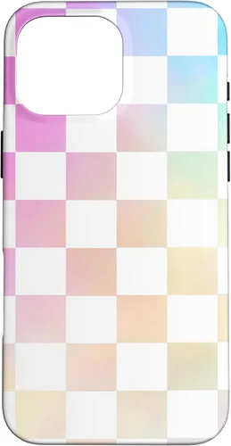 Miniatura 19 de Pastel Rainbow Checkerboard Checker Checked Pattern Case for iPhone 17