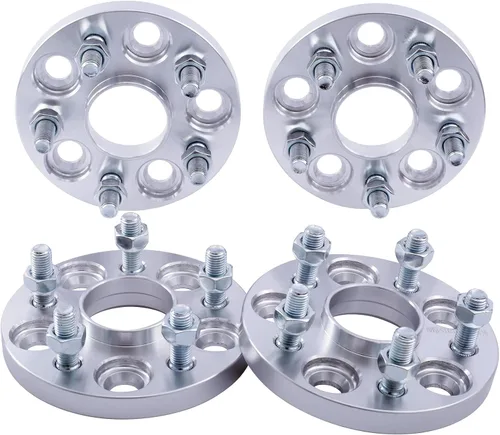 Miniatura 11 de 4 espaciadores de rueda forjados 5x100 Hubcentric de 1 pulgada M12x1.5 Studs 2.130 in Hub Compatible con Toyota 5 Lug para Camry 1983-1991