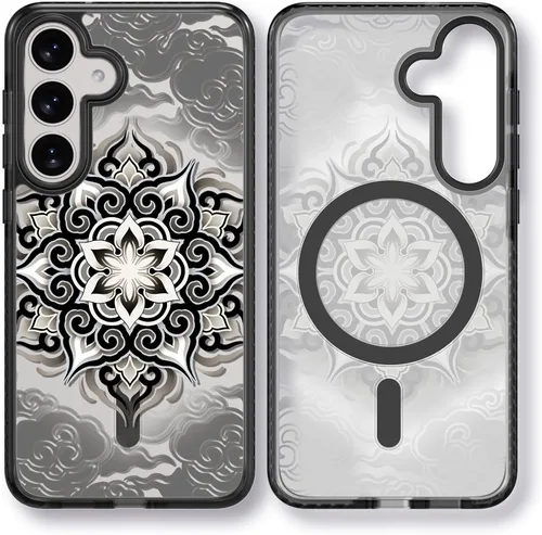 Miniatura 117 de Rosarnnah Funda compatible con Samsung Galaxy S24 Ultra, bonita estética, a la moda, divertida funda con estampado de gatito y gato, duradera a