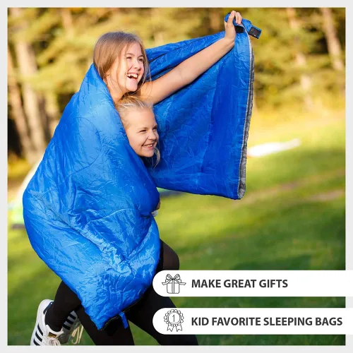 Miniatura 6 de Bolsa de dormir para uso en interiores y exteriores. Ideal para niños, niñas, adolescentes y adultos. Estas bolsas ultraligeras y compactas son
