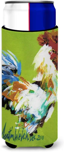 Caroline's Treasures MW1188MUK Boss Rooster Ultra Hugger para latas delgadas para latas delgadas, funda para enfriar, lavable a máquina, funda para