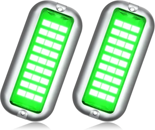 Miniatura 11 de BASIKER BS1 - Luz LED marina para barco (2 x 1200 lm, 27 LED), 10-36 V, acero inoxidable 316, IP68, aire o bajo el agua, montaje en superficie