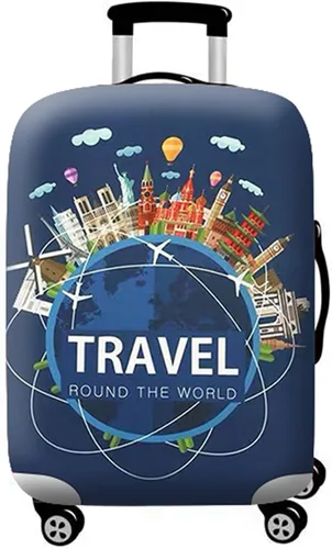 Miniatura 34 de WUJIAONIAO Funda para Equipaje de Viaje Funda para Maleta Equipaje Protector 18-32 Pulgadas, Moda