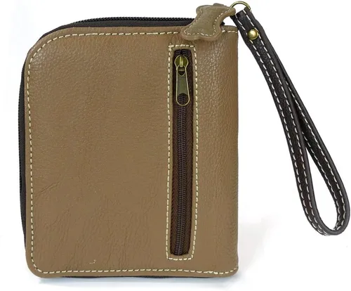 Miniatura 2 de CHALA Bolsos, cartera con cremallera alrededor de la cartera, pulsera, 8 ranuras para tarjetas de crédito, monedero resistente para mujeres, Perro