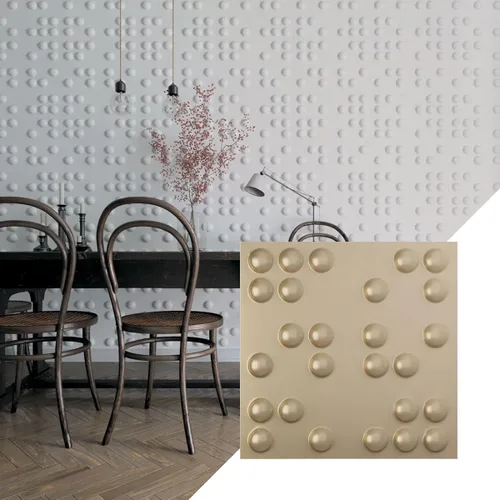 Miniatura 30 de Ekena Millwork WP20X20EMWH 19 5/8 pulgadas de ancho x 19 5/8 pulgadas de alto Emery EnduraWall Decorativo 3D Panel de pared cubre 2.67 pies cuadrados