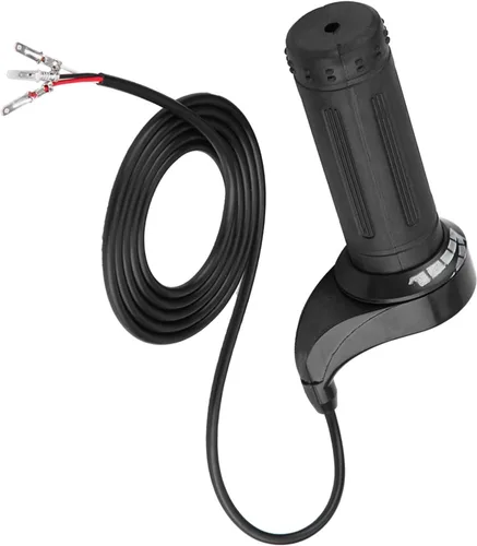 Miniatura 6 de Zerone Acelerador eléctrico, acelerador de motocicleta de 0.886 in/0.88 pulgadas, agarre de acelerador de velocidad con 3 cables para la mayoría