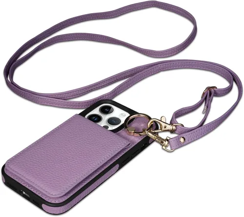 Miniatura 39 de Funda para iPhone 14 Pro Max de 6.7'', Funda Cartera Cruzada Desmontable con Ranuras para Tarjetas con Bloqueo RFID, Soporte de Anillo de 360°
