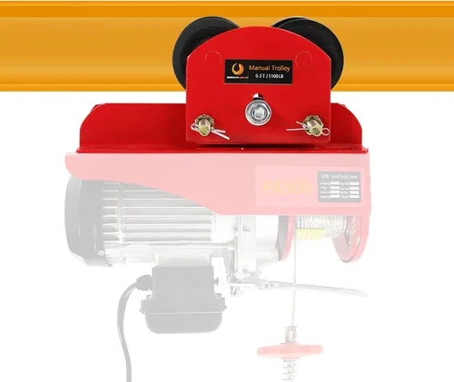 BEAMNOVA Carro manual para I-Beam con brida ancha de 1.57-4.64 pulgadas, para elevación eléctrica PA200 PA250 PA300 PA400 PA500, resistente, 4