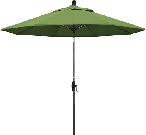 Miniatura 15 de California Umbrella GSCUF908117-5461 - Sombrilla redonda de 9 pies con poste de aluminio y varillas de fibra de vidrio para patio, 9 pies