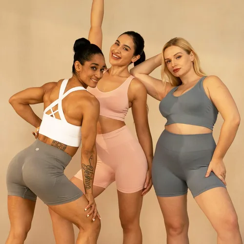 Miniatura 2 de Evercute - Brasier deportivo para mujer, con relleno, tirantes cruzados y sin costuras, brasier de soporte medio para alto impacto, ideal para yoga