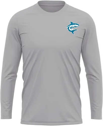 Miniatura 330 de Camisa deportiva de manga larga oficial de la NCAA Collegiate para hombre, con logotipo en el pecho izquierdo, colección Athletic Heather