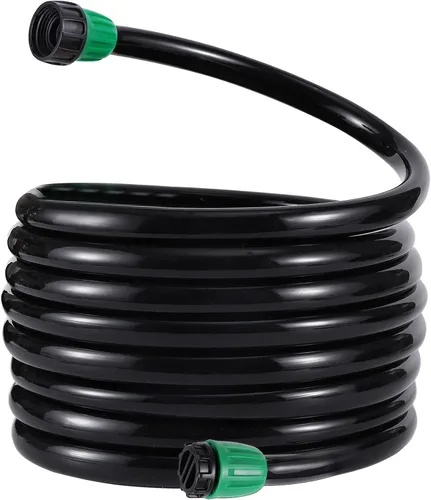 Tubo de riego por goteo de 33 pies y 1/2 pulgada de tubería de manguera de tubería de riego de jardín de PVC de 1/2 pulgada (OD: 0.630 in, ID: 0.472