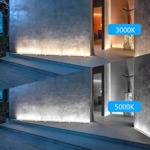 Miniatura 4 de Wrasse Barra de Luces Lavapared para Exteriores, 3000K Iluminación de Letreros Lavado de Pared Exterior 36W Luz Lineal de Paisaje Exterior 38.9
