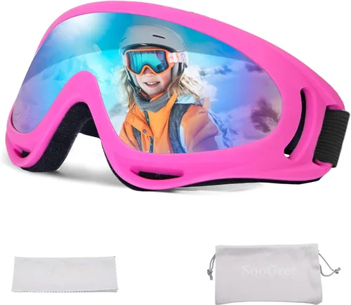 Miniatura 10 de SooGree Gafas de esquí para Hombres Mujeres Niños Jóvenes Niños o Niñas Gafas de nieve para snowboard Gafas de esquí resistentes al viento y al