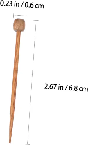 Miniatura 8 de ULDIGI Broche de madera para tejer, 20 unidades, para proyectos de hilo, herramientas de material para manualidades y tejidos, 20