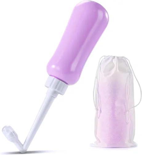 Miniatura 8 de Bidé Portátil de Viaje de Gran Capacidad 450ml (15oz) Personal de Mano Azul
