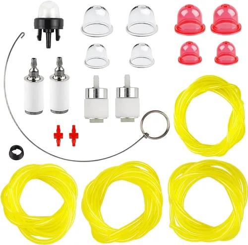 Miniatura 3 de Bomba de cebado de línea de combustible de 1.2 m (4 pies) y filtro de combustible de 4 tamaños para carburador de Zama Craftman Ryobi Homelite