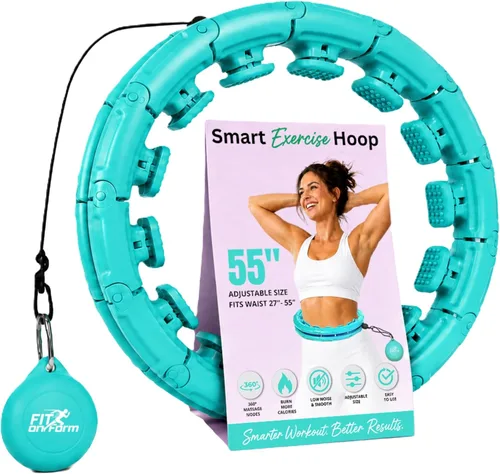 Miniatura 17 de FIT ON FORM Infinity Weighted Hula Hoop for Adults Weight Loss, Smart Exercise Hola Circle Hoop for Women Abs Workout
