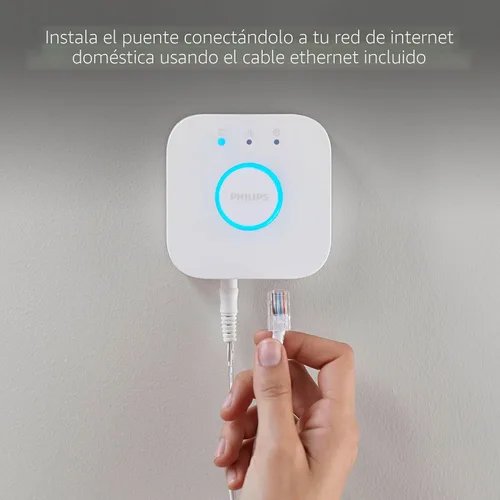 Miniatura 3 de Philips Hue Puente inteligente (Modelo Antiguo, compatible con Amazon Alexa, Apple HomeKit y Google Assistant).