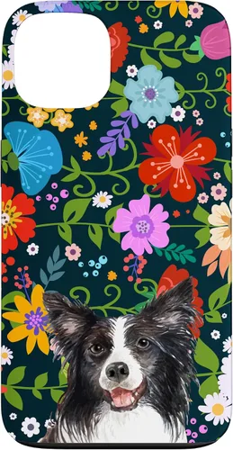 Miniatura 6 de Funda para iPhone 14 Border Collie Ditsy Flower Floral Pattern para mujer