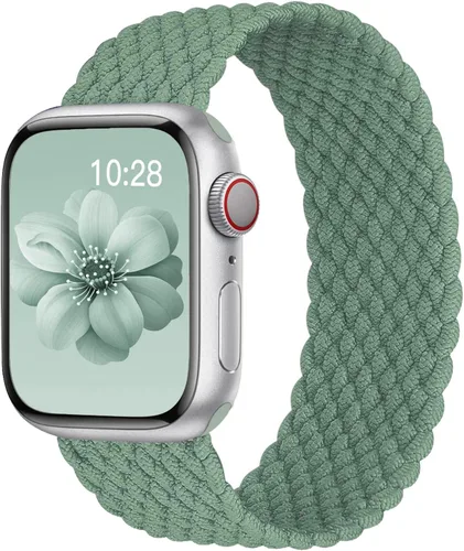 Miniatura 23 de Correa trenzada Solo Loop para Apple Watch de 40 mm, 42 mm, 41 mm, 38 mm, 44 mm, 46 mm, 45 mm Ultra/3 2 49 mm para hombres/mujeres, correa de nylon