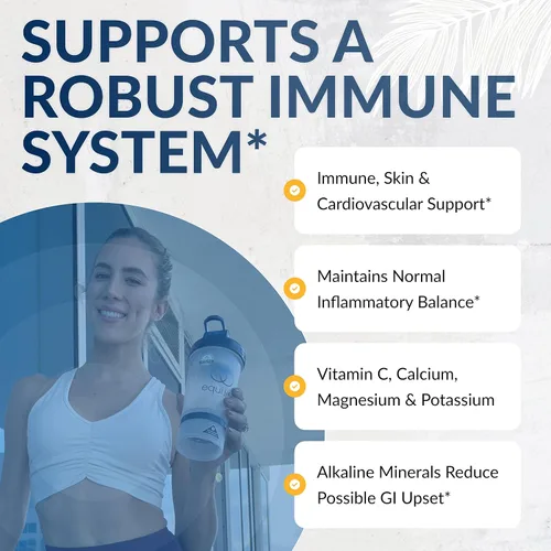 Miniatura 5 de EquiLife Suplemento alcalinizante de vitamina C, 2500 mg por porción, polvo de fácil absorción para apoyo inmunológico, con magnesio, calcio