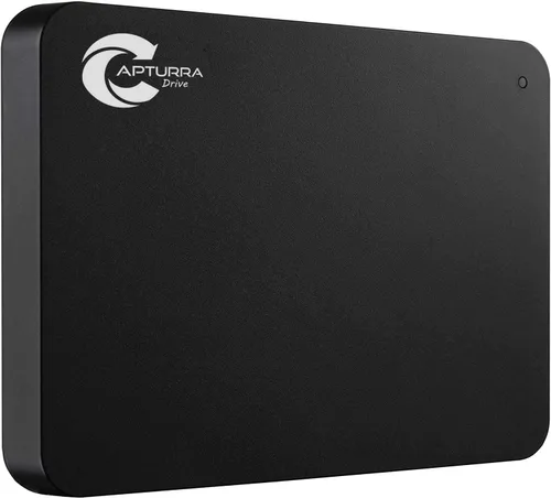 Capturra Action Drive 1TB | Unidad de almacenamiento y copia de seguridad automatizada de fotos y archivos para computadoras y equipos de vigilancia