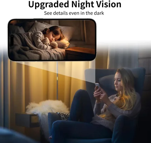 Miniatura 7 de Mini cámara de seguridad inalámbrica 4K HD pequeña cámara magnética inteligente para el hogar, cámara WiFi micro cámara con detección de movimiento