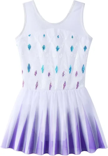 Miniatura 7 de Leotardo con tutu para danza, ballet, para niñas de 3 a 12 años