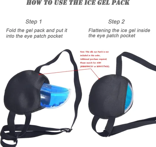Miniatura 3 de Almohadillas de gel para ojos con hielo para ojos hinchados, almohadillas de gel para ojos frías y calientes, almohadillas médicas para ojos de 4