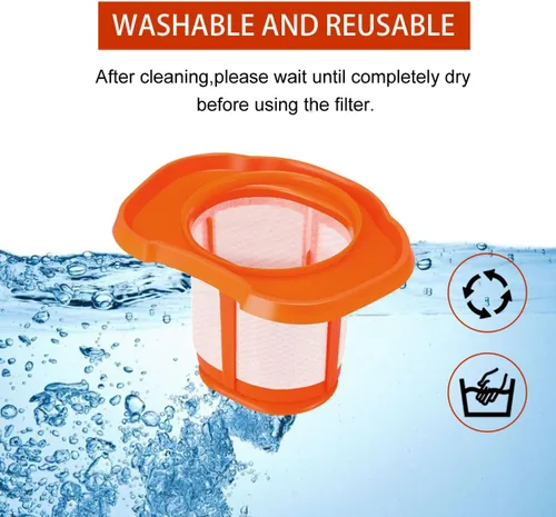 Miniatura 3 de Diteje Paquete de 4 accesorios de filtro de vacío de repuesto compatibles con Black and Decker HHVK HHVK320J10 HHVK320JZ01 HHVK415B01 HHVK515JP07