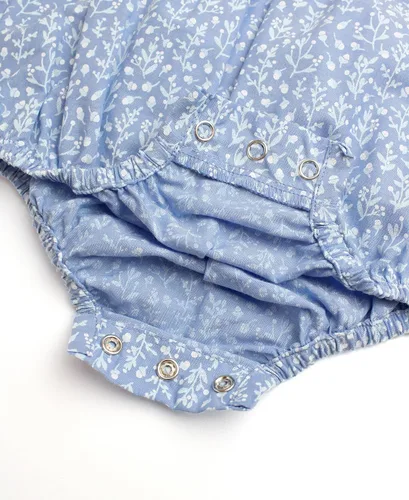 Miniatura 7 de RuffleButts Mamelucos de burbujas de manga larga para bebés y niñas pequeñas