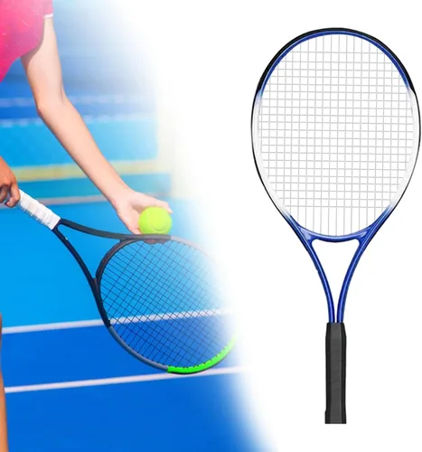 Miniatura 4 de kowaku Raqueta de tenis para entrenador de tenis solo con mango resistente a los golpes, equipo de entrenamiento de práctica para el gimnasio